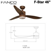 FANCO F-STAR Ceiling Fan - Image 4