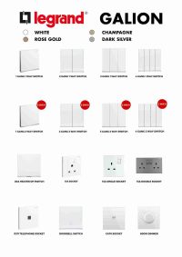LEGRAND Galion Switch and Socket White