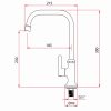 Rubine Alta Kitchen Tap 91344 L Sprout - Image 2