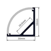 Aluminum LED Channel Strip Light Holder U/V/YW (Per Meter) - Image 3