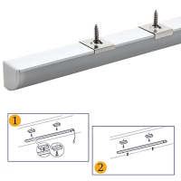 Aluminum LED Channel Strip Light Holder U/V/YW (Per Meter) - Image 4