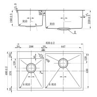 FSD-21501 Stainless Steel Double Bowl Kitchen Sink - Image 2