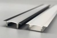 Gold / Black / Aluminium Recessed LED Strip Profile