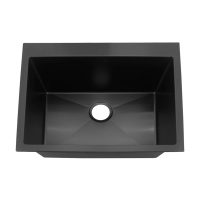 Fidelis FSD 22431 Black Top Mount Kitchen Sink Nano Coating
