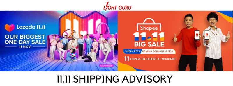 Unofficial Shipping Advisory for 11.11 | Shopee And Lazada Platform