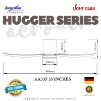 Aero Air AA335 Hugger Wood Series Ceiling Fan - Image 3