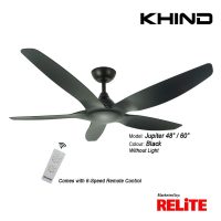 KHIND Jupiter DC Ceiling Fan Black or White - Image 3