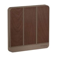 Schneider AvatarOn Switch and Socket Dark Wood