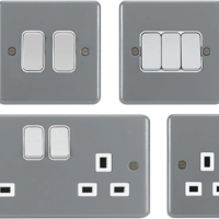 Hager METAL CLAD Switch and Socket
