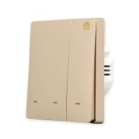 HOMEAUTO Rocker Wall Switch 3 Gang