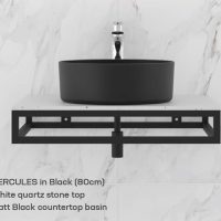 BATHROOM COUNTERTOP TROY and HERCULES Support Frame [80cm]
