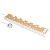 Schneider AvatarOn Extension Multi Socket (6 Gang, 2 USB Ports)