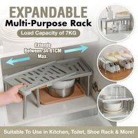 Expandable MultiPurpose Kitchen/Bathroom Rack 34-61cm max