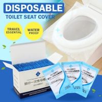 Travel Disposable Water Proof Non-Flushable Toilet Seat Cover( 50pcs in a pack) FOC 10pcs