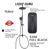 Rubine RWH 3388 Full Black Rainshower Instant Heater