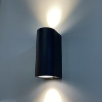 Middleton 2202 Wall Light 7W-GU10 x 2 - Cuboid Black ( IP65 )