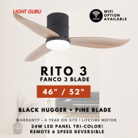 3 Blade DC Ceiling Fan Fanco RITO 3 (optional Smart WIFI)