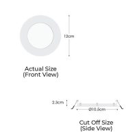 LEDVANCE Recessed LED Downlight 9W Eco-Slim Square - Image 3