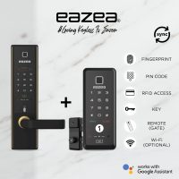 Eazea Touch Mortise Digital Door Lock + Eazea Duo-G Digital Gate Lock