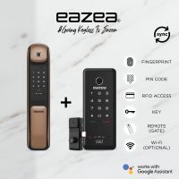 Eazea Touch Push Pull Digital Door Lock + Eazea Duo-G Digital Gate Lock