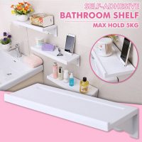 Self-Adhesive Floating Bathroom Shelf