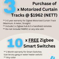 HOMEAUTO Motorized Curtain Track