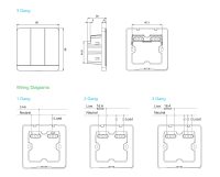 Schneider Wiser Smart 1-3 Gang Switch White Color - Image 3